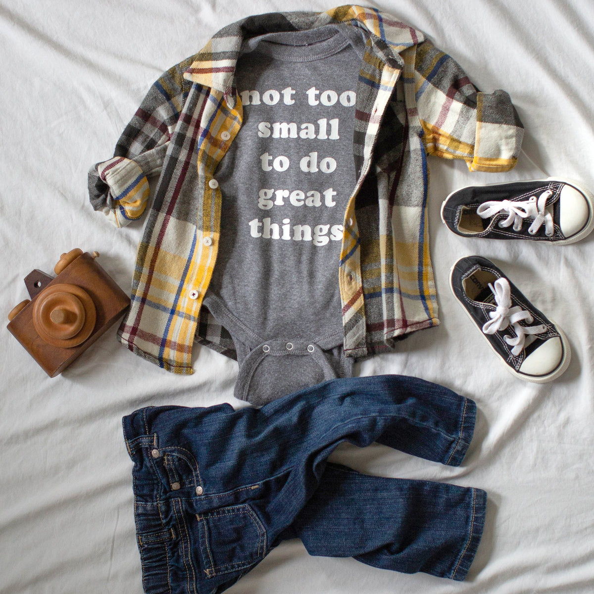 Not Too Small Onesie JJ Heller